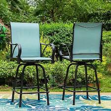 Outdoor Patio Swivel Chairs Set Of 6