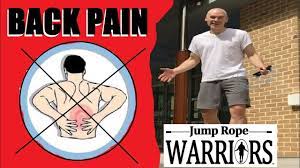 do you get back pain jumping rope here