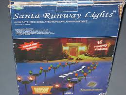 rare new nib santa s runway lights w