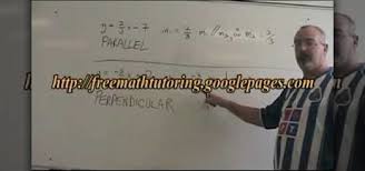 Slope Of A Line Parallel Perpendicular