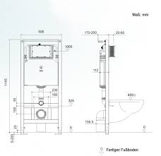 wall hung wc without flushing rim