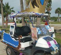 our frozen themed golf cart float