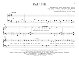 Feel It Still Sheet Music | Portugal. The Man. | Educational Piano