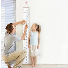 Lalifit Kids Baby Height Growth Chart Roll Up Wood Frame