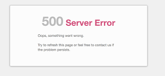 how to create a 500 error page template