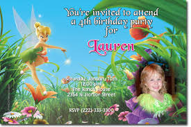 Tinkerbell Birthday Invitations Candy Wrappers Thank You Cards