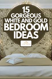 white and gold bedroom ideas