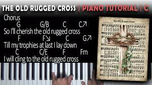 the old rugged cross piano tutorial c