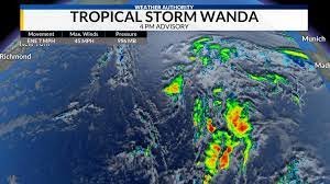 Wanda now a Tropical Storm