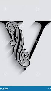 V Letter Creative Art Wallpaper