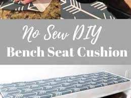 No Sew Bench Seat Or Box Seat Cushion