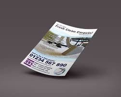 create professional carpet cleaning flyer