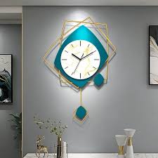 Large Wall Clock With Unique Pendulum