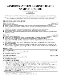 Description of the correct format. Sysadmin Cover Letter Resume Examples Resume Template