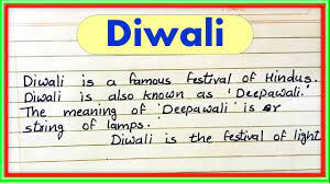 essay on diwali 150 words in english
