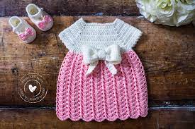 easy crochet baby dress a free pattern