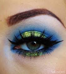 seattle seahawks eye makeup tutorial