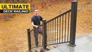 Installing the BEST Aluminum Railing for a Concrete Porch - YouTube