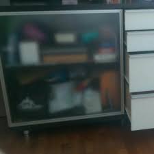 Dresser With Sliding Frosted Glass N
