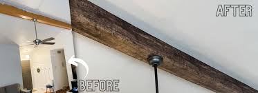 diy faux wood beam wrapping an