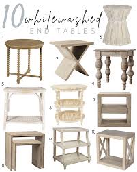 the best whitewashed end tables the