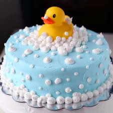 rubber ducky baby shower cake mom