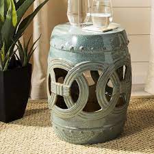 Ornate Ceramic Garden Stool Antique