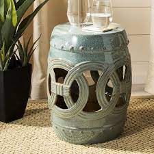 ornate ceramic garden stool antique