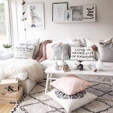 pink white and grey living room ideas