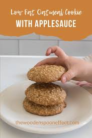 low fat oatmeal cookies with applesauce