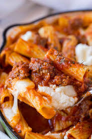 easy skillet baked ziti dinner then