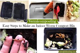 an indoor worm compost bin