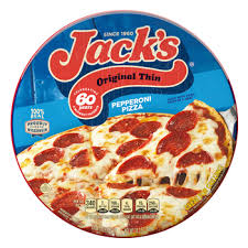 jacks pepperoni original thin pizza