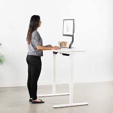 Which type of standing desk is best for you? Vivo Electric 43 X 24 Stand Up Desk White Tabletop White Frame Desk Kit 1w4w Upliftoffice Com Upmost Office