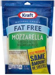 kraft mozzarella fat free shredded