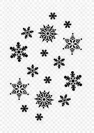 snowflake black and white clip art png