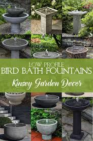 Bird Bath Water Fountains Cast Stone