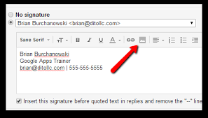 make the image in your gmail signature