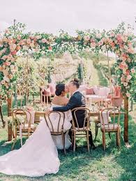 Garden Arbor Decor And Hanging Flowers