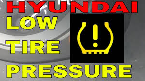 how to reset the tire tyre pressure