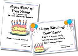 Tip junkie has 121 birthday wish tags, so be sure to search there if you re looking for more free printables for a birthday or. Free Printable Birthday Certificates