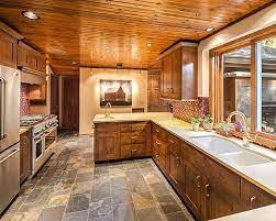 Quartz Counters And Knotty Pine