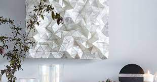 Capiz Wall Art Faceted Square
