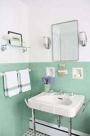 Jadeite Green Tile Bathroom Cottage