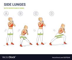 resistance band exercise vector image