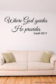 Scripture Wall Decal Where God Guides
