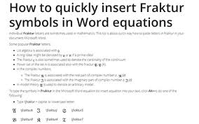 Microsoft Word 365 Equation Tips And Tricks