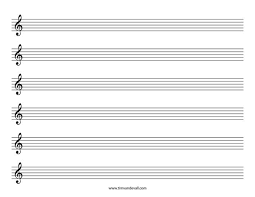 Blank Sheet Music Treble Clef Staff In 2019 Blank Sheet