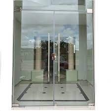 Plain Frameless Glass Hinged Door