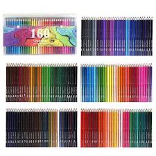 160 Colored Pencils Vibrant Colors Pre Sharpened Colored Pencils Set For Adult Coloring Books Artist Drawing Sketching Crafting